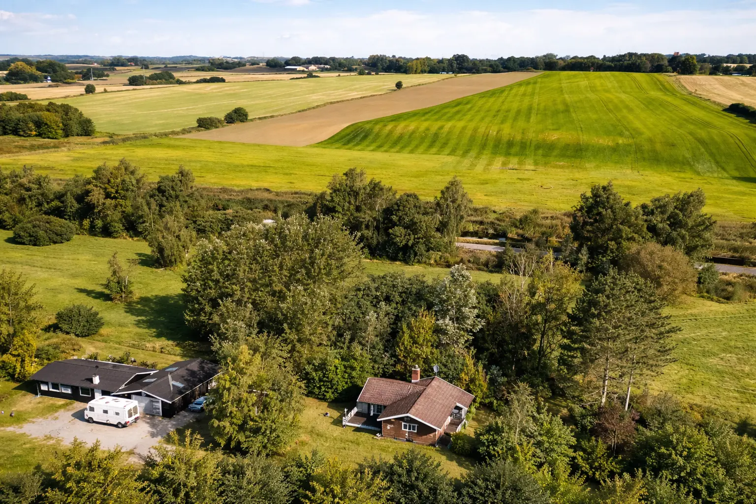 Luftfoto af Grundejerforeningen Lammefjorden
